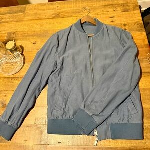 COS Light Blue Bomber Jacket, Size Eur 46 (M)